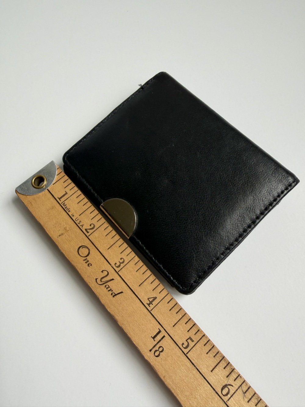 Mini Leather RFID Wallet Snap Black - Picture 5 of 6